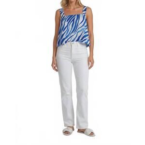 NEW SINCERELY OURS pixie tank in blue zebra
